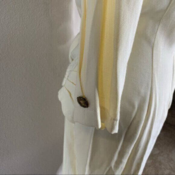 La Belle 80s Vintage Ruched Knee Length Gold Ascent Dress - Picture 12 of 15